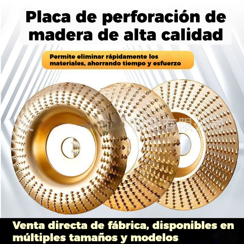 ⚙️🧰【1 juego【3 piezas】--- 24€】 Disco multifuncional para dar forma a la lijadora angular para madera