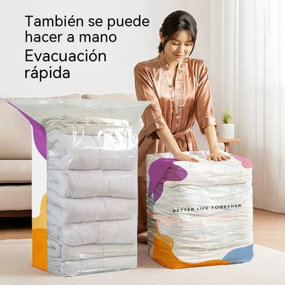 ⏳ Oferta por tiempo limitado 🔥【Juego de 4 piezas】Bolsas de compresión al vacío (bomba no incluida), bolsas de almacenamiento a prueba de polvo