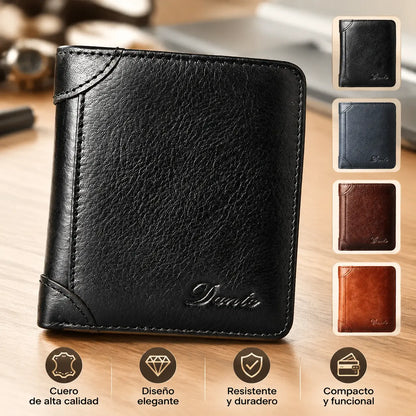30%OFF👝✨ Nueva cartera antirrobo de cuero genuino para hombre