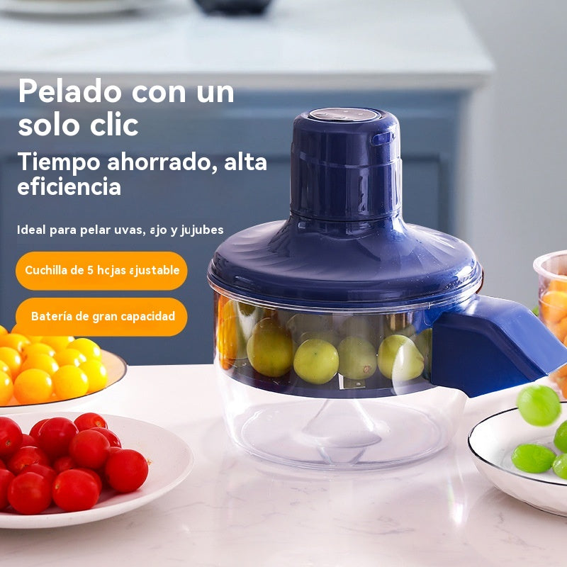 Pelador de fruta totalmente automático para uso doméstico.