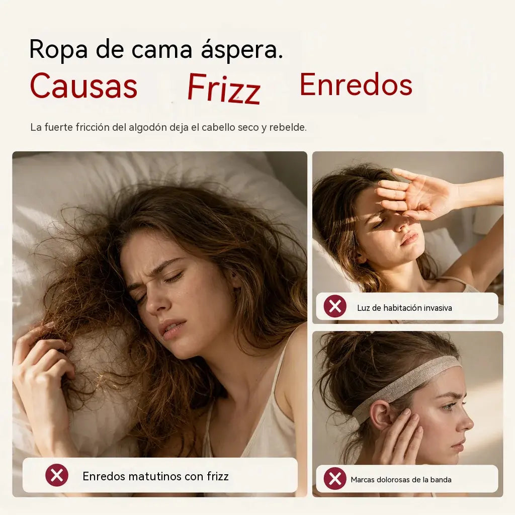 💤 ¡50% de descuento! Duerme más cómodamente mientras cuidas tu cabello: gorro de dormir de satén 2 en 1 (con antifaz incorporado).