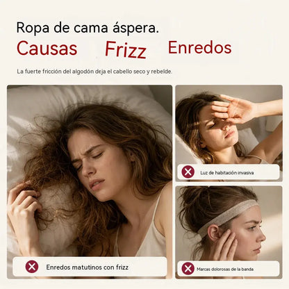 💤 ¡50% de descuento! Duerme más cómodamente mientras cuidas tu cabello: gorro de dormir de satén 2 en 1 (con antifaz incorporado).