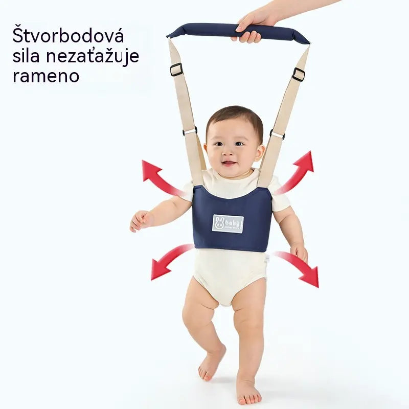 Dětský pěší postroj 2 v 1 – prodyšný, ergonomický as ochranou proti pádu 👶🚼