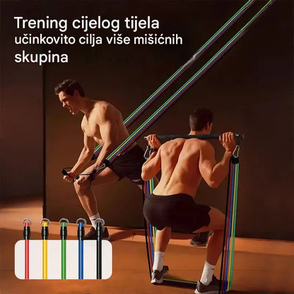 💪Set traka za otpor od 13 dijelova s ručkama, pogodan za korištenje u kućnoj teretani