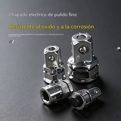 🔧 ¡Oferta de 2026! ¡Más de 23700 unidades vendidas! 🔩 Juego de adaptadores y convertidores de llaves de carraca de acero CR-V