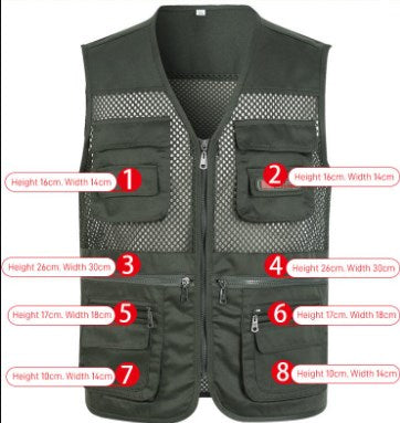 🔥Ležeran funkcionalni prsluk s više džepova【XL-4XL】