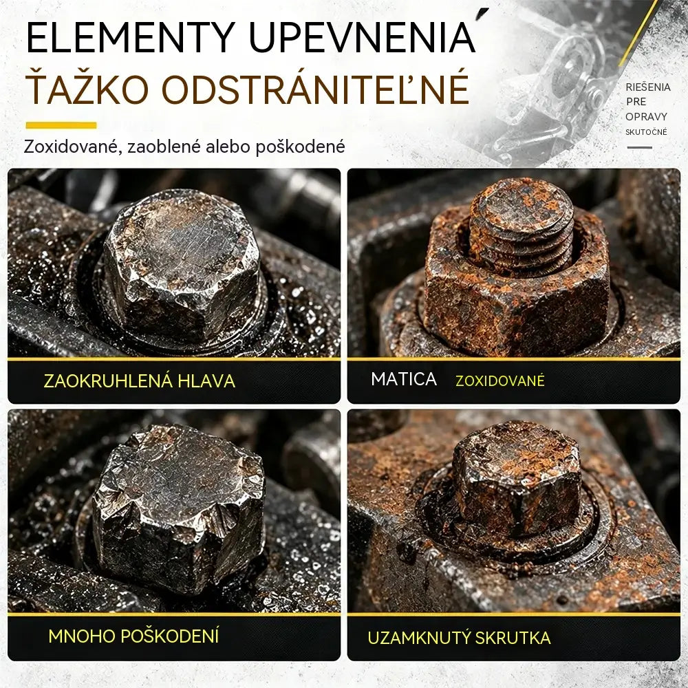 🔧 14-dielna súprava hlavíc na vyťahovanie skrutiek a matíc | Protišmykové hlavice na zhrdzavené, poškodené alebo strhnuté spojovacie prvky