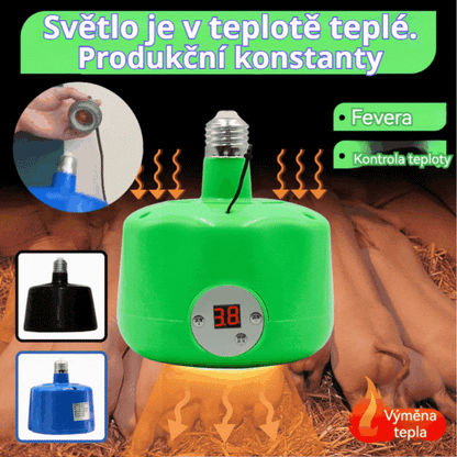 🐣🌡️ Inteligentná vyhrievacia lampa s konštantnou teplotou pre domáce zvieratá na chov