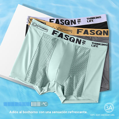 【Osta 3, saa 3 tasuta】Meeste bokserid Air Mesh Ice Silk materjalist. Elastsed, mugavad ja hingavad.