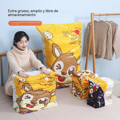 🧳【Juego de 5 piezas】💨 Bolsa de almacenamiento al vacío grande y compresible: no requiere bomba, es a prueba de fugas e ideal para ahorrar espacio en maletas y en casa ✈️