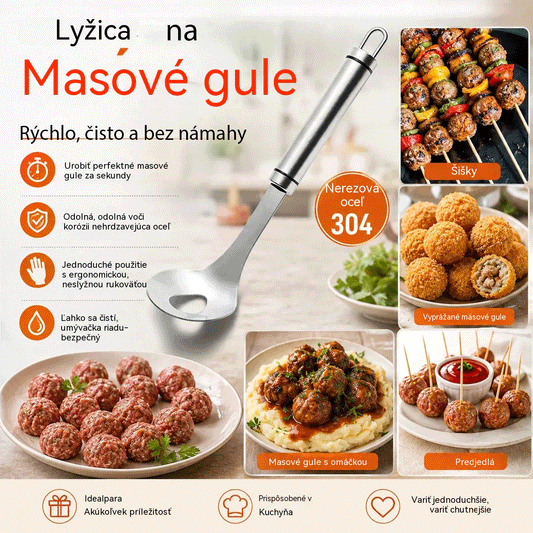 🍖【2 kusy za 21 €】Forma na mäsové gule z nehrdzavejúcej ocele 304 – ideálna na prípravu mäsových a rybích gulí, dokonalá pre domáce varenie. 🥄