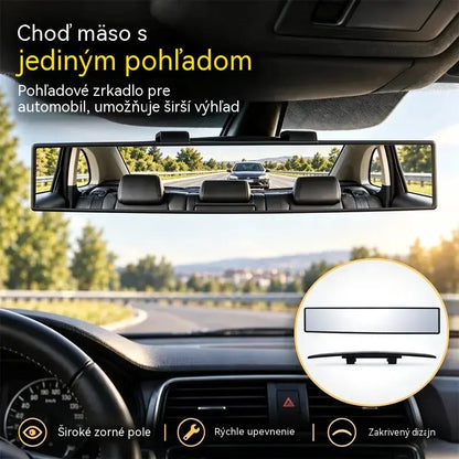 Univerzálne panoramatické vnútorné spätné zrkadlo na pripnutie do auta