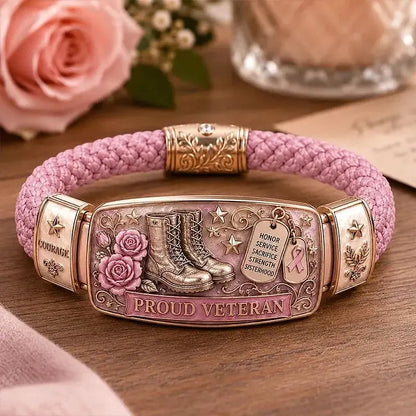 💜🧡Pulsera para veteranas del servicio militar femenino
