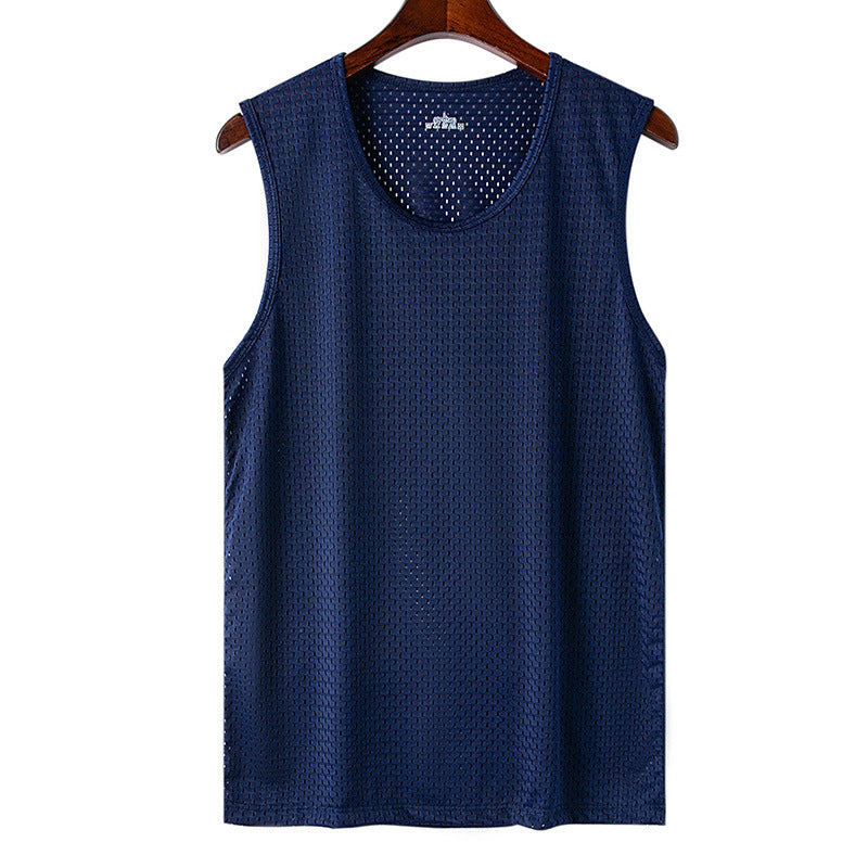 🔥🔥【2 piezas】【30-120kg】Camiseta informal de seda helada para hombre ✅ Ligera, transpirable y de secado rápido.
