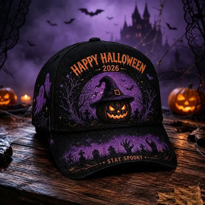 🎁🎁Gorra de béisbol con diseño de calabaza de Halloween