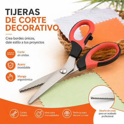✂️ Višenamjenske škare za rezanje s cik-cak oštricom – za tkaninu, papir i rukotvorine 🧵