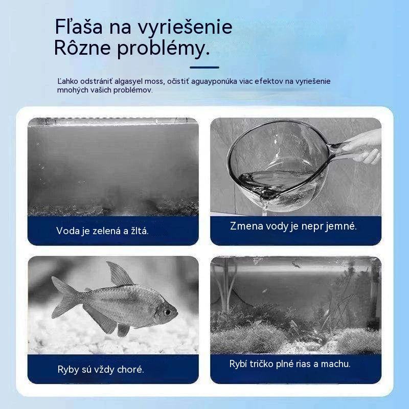 🐠🌿 Odstraňovač machu a zelenej vody do akvárií