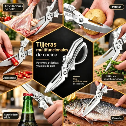 ✂️🦴Tijeras de cocina multifuncionales de alta resistencia