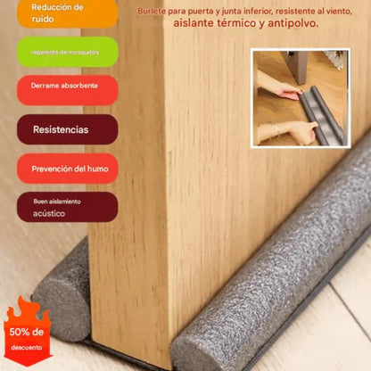 🔥Compre 2  y llévese 2 gratis🔥🚪Banda de sellado al vacío para puertas y partes inferiores, resistente al viento, aislante térmica y resistente al polvo💨