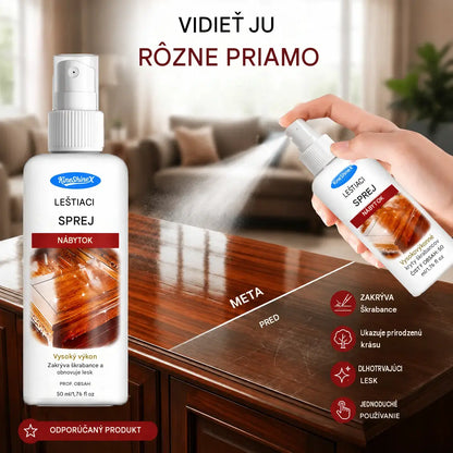 【Kúp 1 a získaj 1 zadarmo】Dve položky len za 22 eur🪑 ✨ Vysoko lesklý leštiaci prostriedok na nábytok obnovuje drevo a vinyl v priebehu niekoľkých sekúnd.