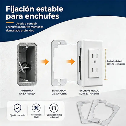 🔌 5 pieza 25€ 🛠️ Separador de placa de pared: ajuste perfecto, alineación precisa y solución rápida para cajas desniveladas 🏠