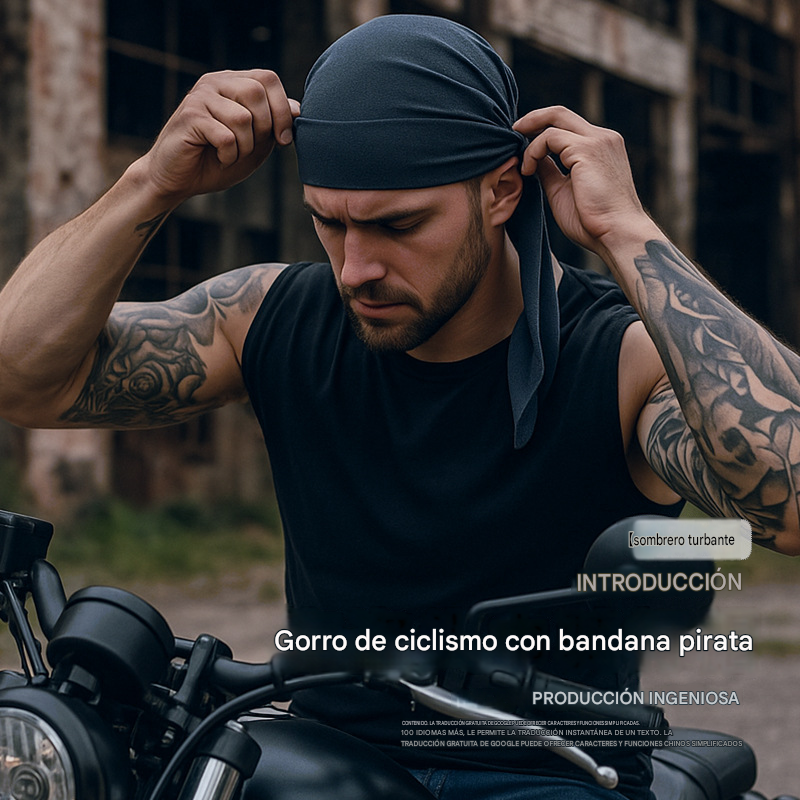 Nueva diadema pirata de secado rápido y transpirable