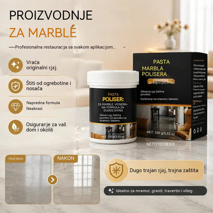 🥳 🔥 2 stavke 23 eura! ✨ Pasta za poliranje mramora – Uklanja ogrebotine, vraća sjaj i štiti površine za samo 2 minute 🛡️