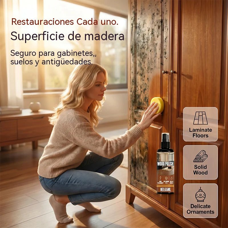 [Compra 1 y llévate 1 gratis] 200 ml + 2 esponjas 😆 Spray para eliminar el moho de la madera