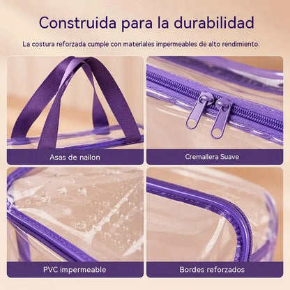 Compra 1 y llévate 1 gratis. Bolsa de almacenamiento de PVC transparente.