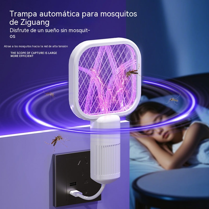 👍👍 2 piezas 25€--Raqueta eléctrica antimosquitos | Exterminador USB con luz UV