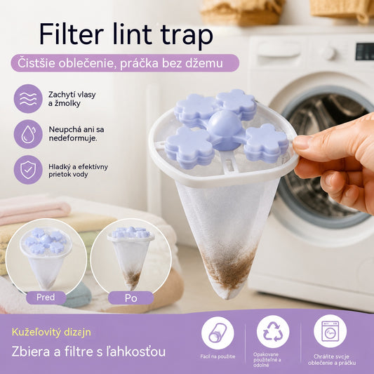 🌀6 kusov 22 €✨ Plávajúci filter do práčky – Zachytáva vlákna, vlasy a zvieracie chlpy pri každom praní 🧺