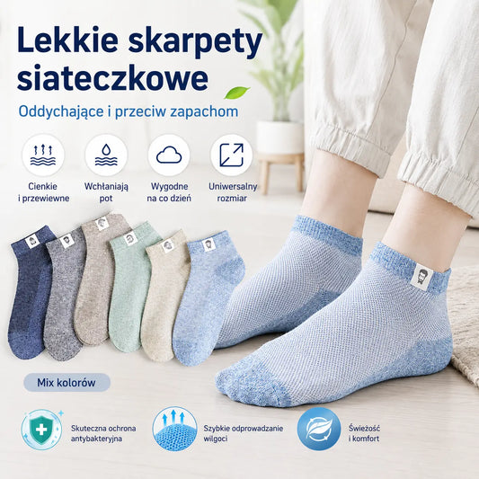 10 par za 99zł🔥⚡🧦Męskie oddychające skarpetki antybakteryjne i odporne na zapachy