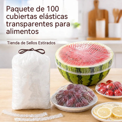 ⏳Oferta especial de último día: 200 tapas elásticas desechables para platos🔥