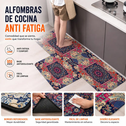 🧽 (40*60 cm + 40*120 cm)2 piezas 29€✨ Alfombra de cocina de diatomita antideslizante súper absorbente
