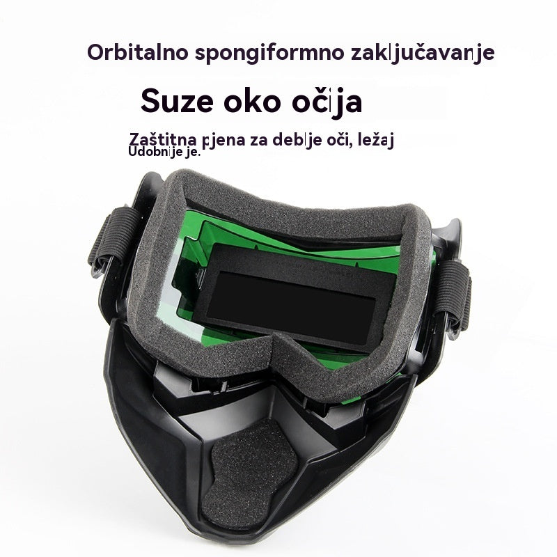 🔥😎Potpuno automatska maska za zavarivanje s promjenjivom svjetlošću i zaštitnom maskom za zavarivače