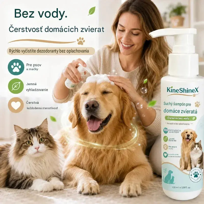 🐶🐶 Penový šampón bez oplachovania vhodný pre domáce zvieratá
