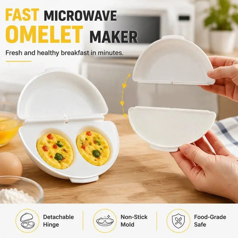 🍳 Aparat za omlet 2 u 1 za mikrovalnu pećnicu | Brzo i jednostavno pripremite jaja