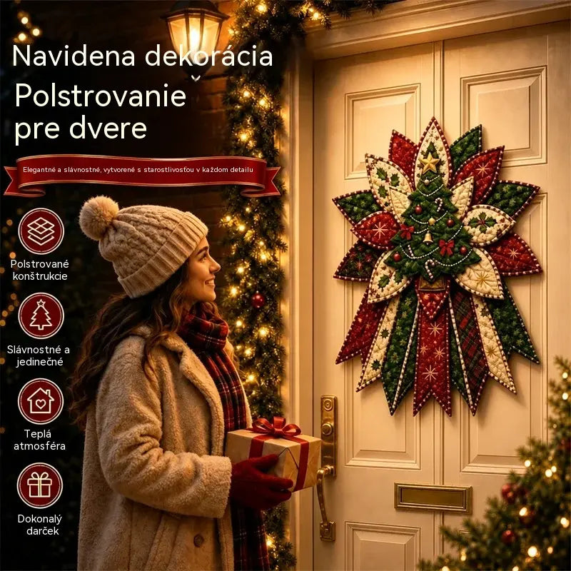 🎇🎄Prešívaná súprava na šitie na zavesenie na vianočné dvere (7 vzorov)