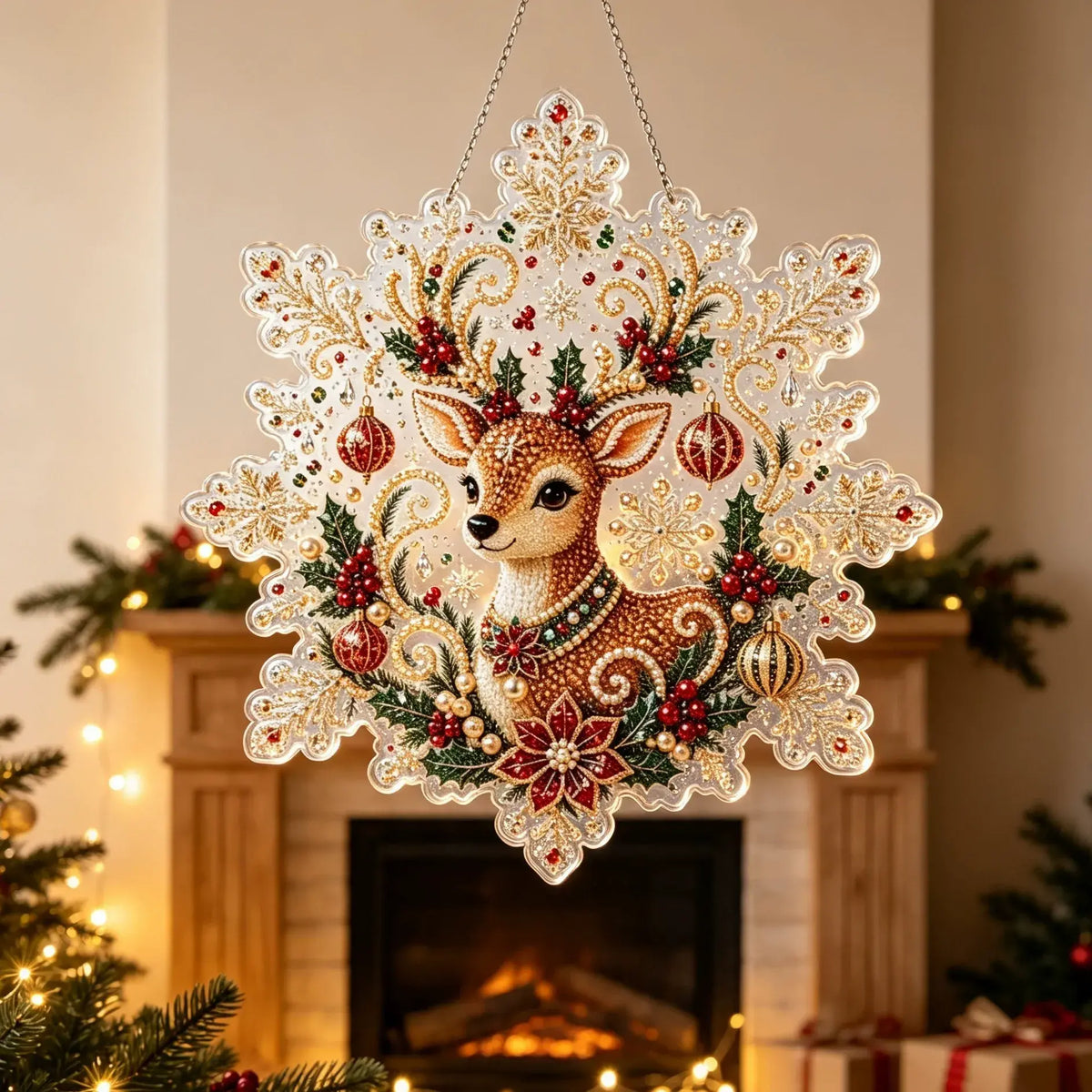 ⏰🎁Set božićnih ukrasa za slikanje dijamantima