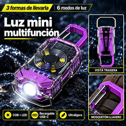 Mini linterna portátil de llavero