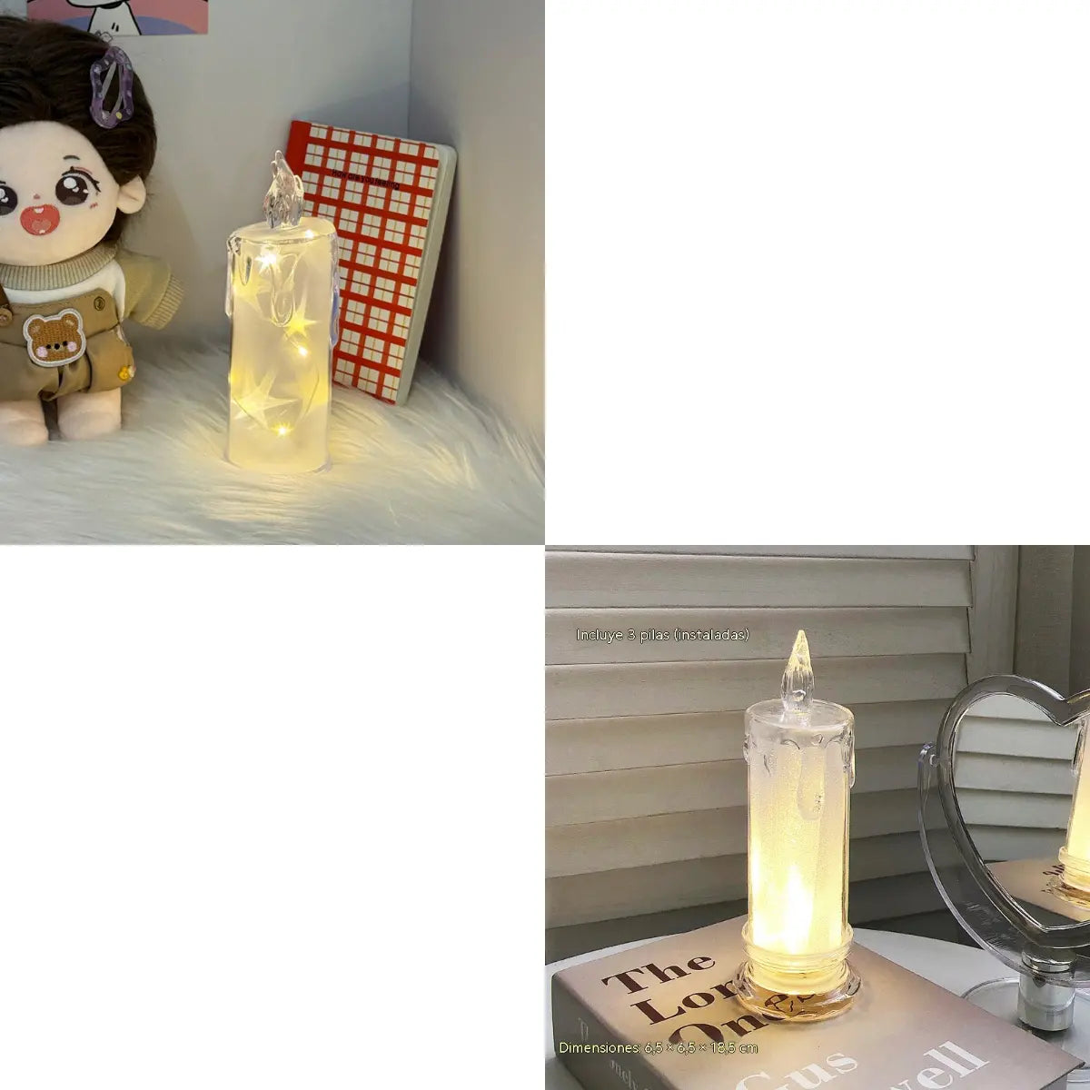 ⏳Oferta por tiempo limitado: ¡50% de descuento! ⏰Luz nocturna electrónica LED de alta luminosidad con forma de vela 🕯️💡