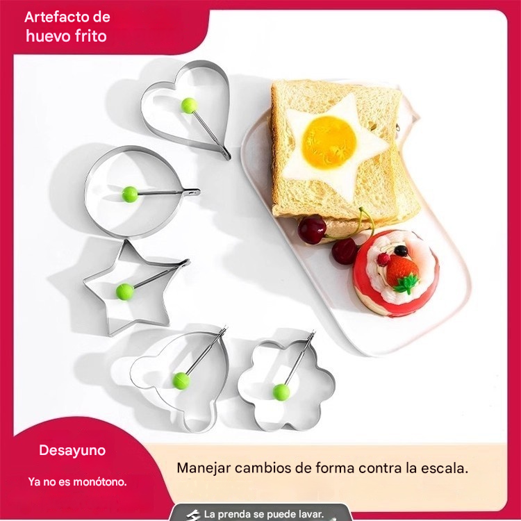 Juego de 5 piezas por solo 24 euros 🍳🍳🔥 Precio especial de gran venta - Molde para huevos de acero inoxidable