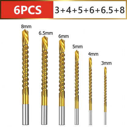 🧰2 juegos (12 piezas) por 28 euros⚒️Juego de brocas helicoidales con punta de sierra; brocas especializadas para madera, también aptas para taladrar hierro y acero inoxidable