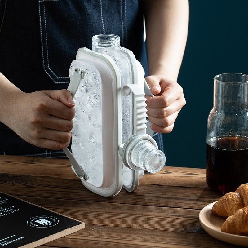 🎁🎁Botella para hacer esferas de hielo con molde integrado, apta para uso alimentario