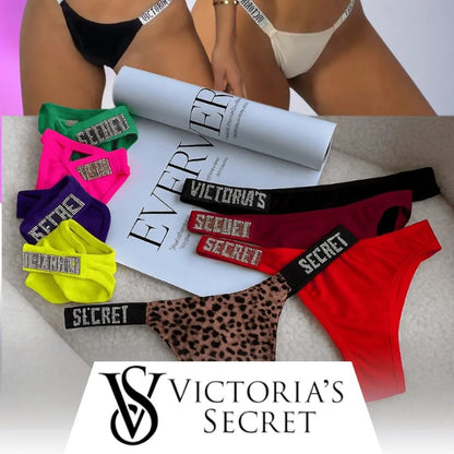 【30€】Juego de 3 piezas-Tanga de strass brillante y sexy