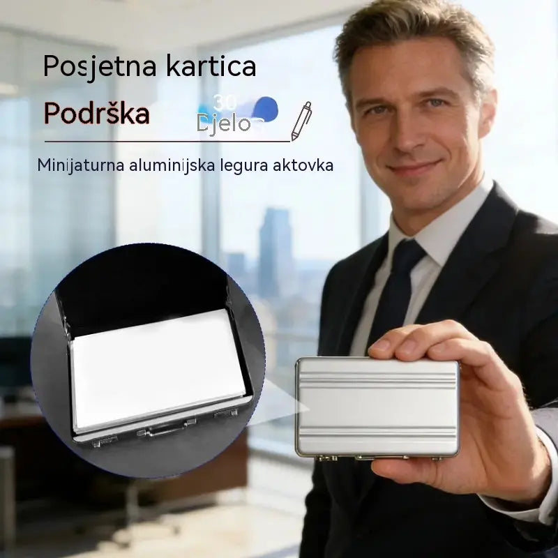 💼Mini aluminijski držač za kartice | Kompaktan, elegantan i izdržljiv✨