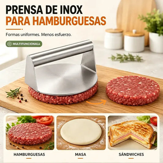 🥩🍔Prensa para hamburguesas antiadherente para cocinar