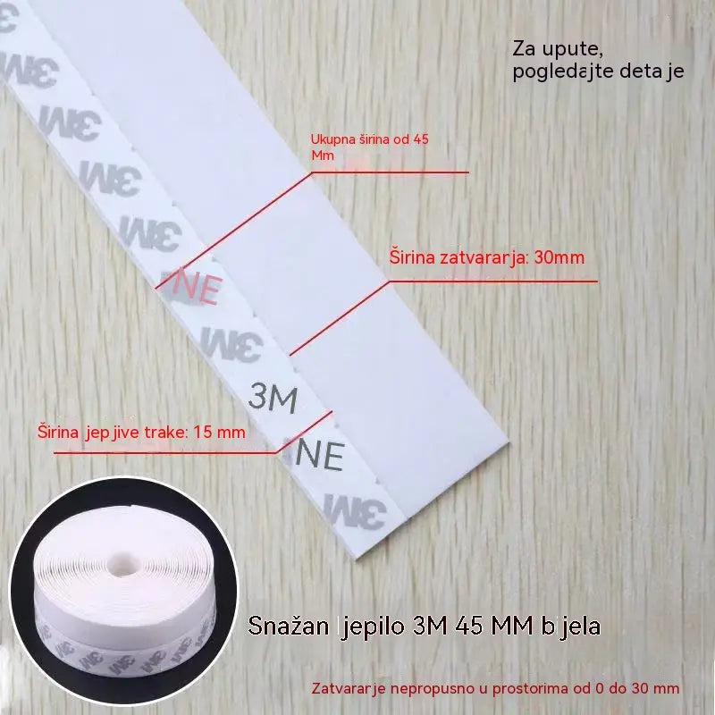 🚪 PVC brtvena traka za donju stranu vrata – Otporna na prašinu i propuh