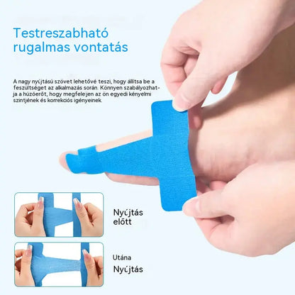🌞🎉[50/100 db] Rugalmas ujjvédők, égési sérülésekre való tapaszok, tartós sportkötések