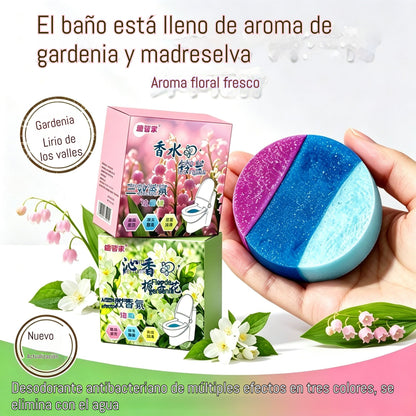💖5 balení za iba 22 eur✨🚽Čistiace tablety do záchodu s vôňou gardénie: tri farby, tri účinky, odstraňovanie škvŕn, dlhotrvajúca vôňa.